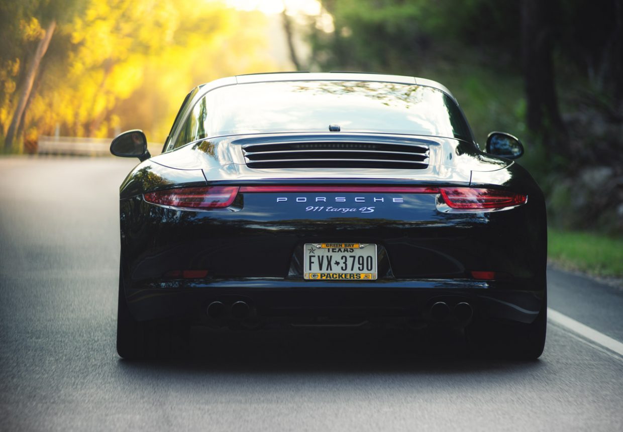 New Porsche 911 Targa AWD in black